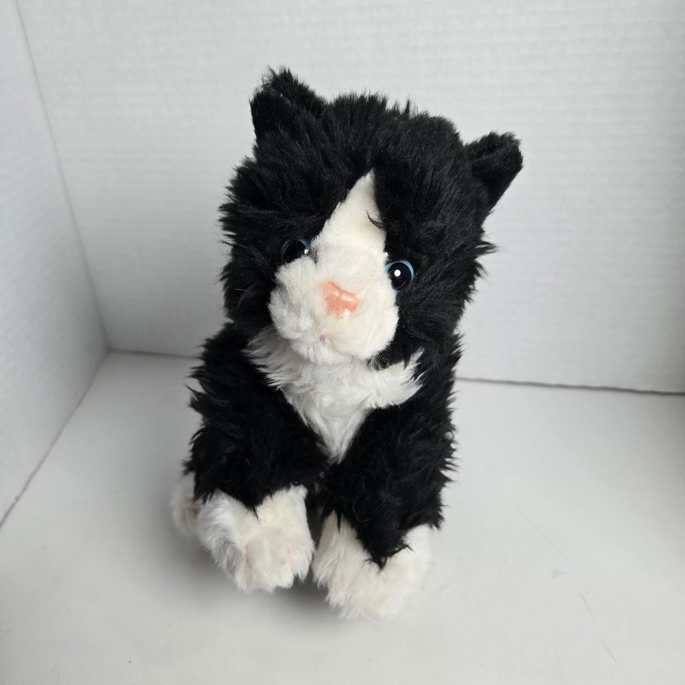 Animal Alley Toys R Us Black Tuxedo Cat 2000 Vintage Plush Stuffed Animal